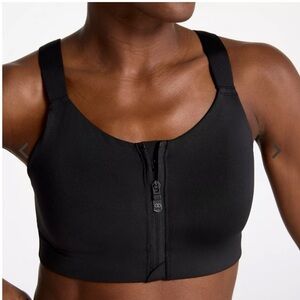 NWT Calia Go All Out Zip Front Bra in Black - size 36C